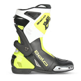BELA TURBO TRACK Moto Corrida Botas Preto Fluorescente Amarelo - Imagem do lado direito de Boots